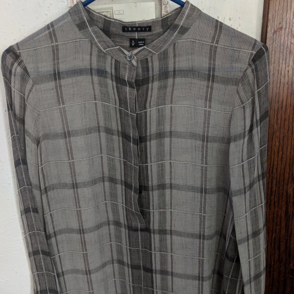 Theory silk blouse
